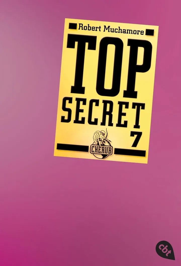 Buchcover „Top Secret 7 – Der Verdacht“ von Robert Muchamore in Gelb und Pink